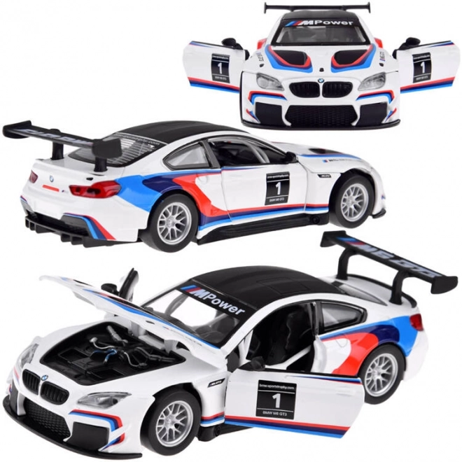 Metal Sport Model Car BMW M6 GT3 1:32 Scale with Light and Sound