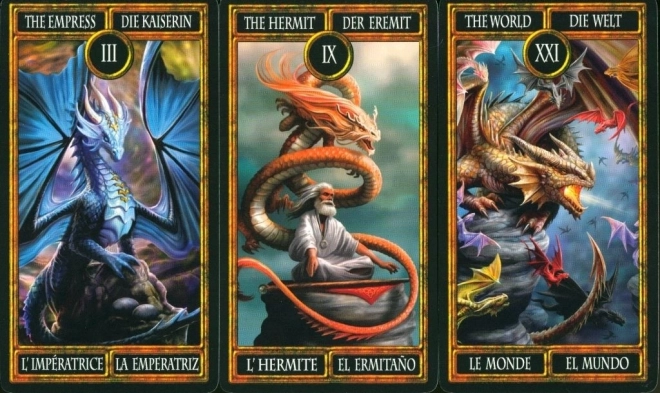 Tarot Cards Dragons by Anne Stokes