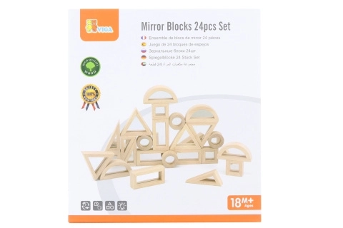 Wooden Mirror Blocks Set