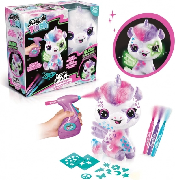 Studio Airbrush – Unicorno Magico che si Illumina al Buio