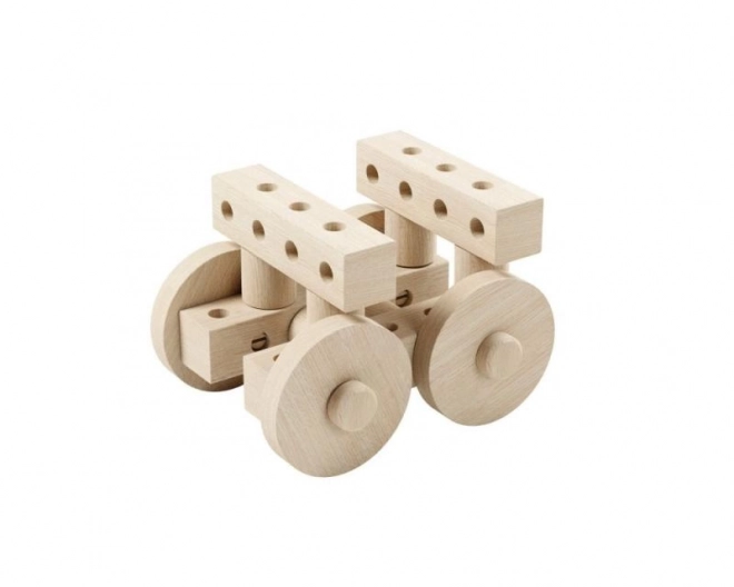 Wooden Building Set for Cars and Animals