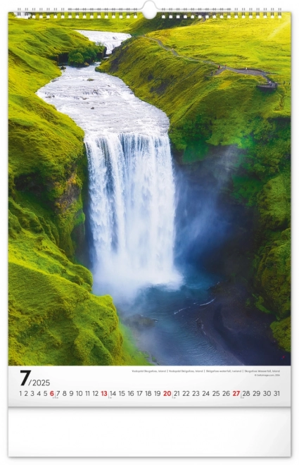 Notique wall calendar water 2025