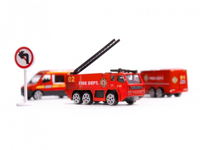 Firefighting Transporter Airplane with Vehicles