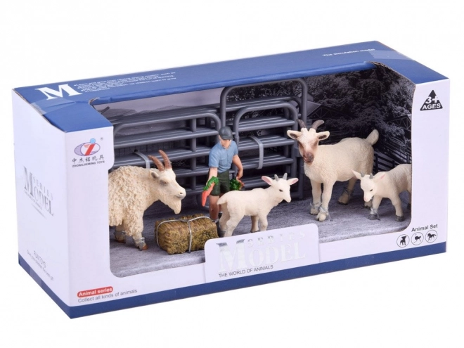 Animal Farm Set with Donkey Figures 4 Pieces – A