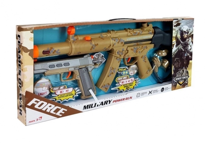 Military Playset with Pistols and Accessories