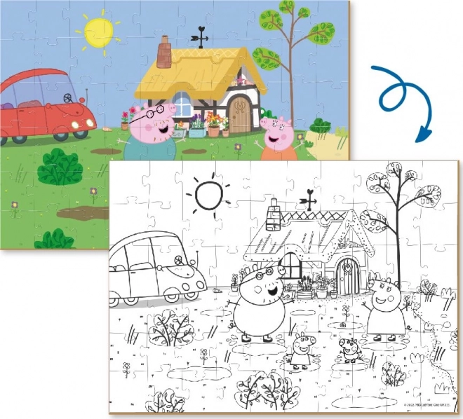 Double-sided Puzzle Peppa Pig: At the Cottage