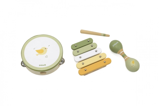 Wooden Musical Instruments Set