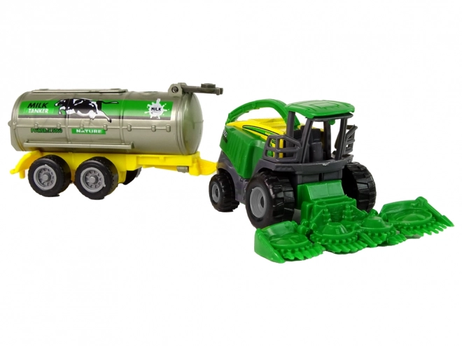 Plastic Farm Vehicle Green Yellow