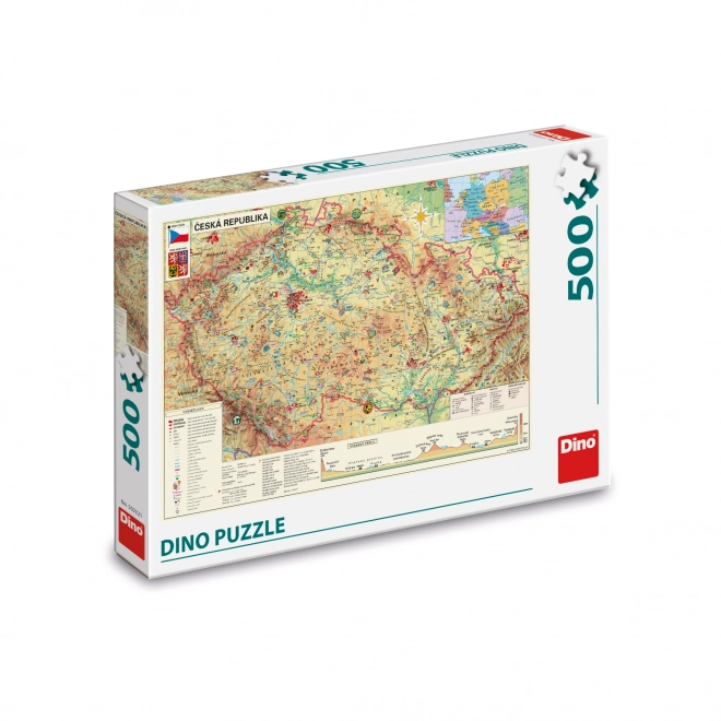 Dino Czech Republic Map Puzzle 500 Pieces