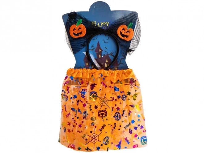 Halloween costume skirt set with headband