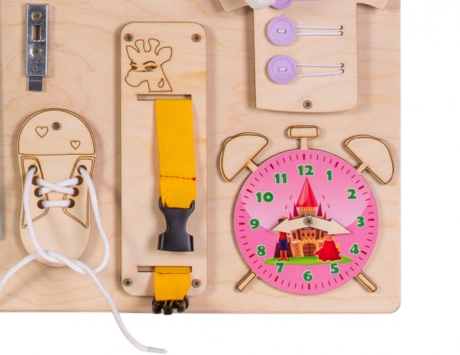 Wooden Sensory Busy Board