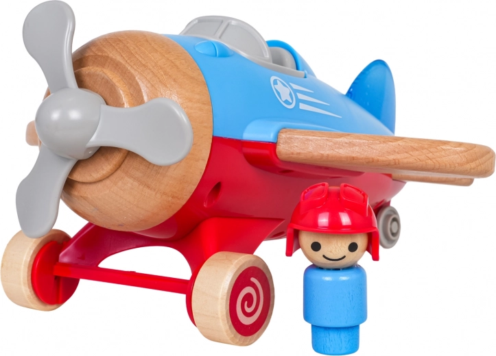 Durable combination of wood and plastic