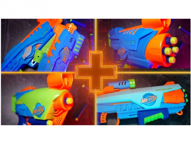 Nerf Elite Junior Rookie Pack Foam Dart Blaster