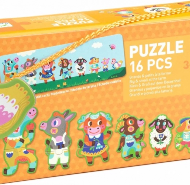Puzzle DJECO Grandi e Piccoli nella Fattoria