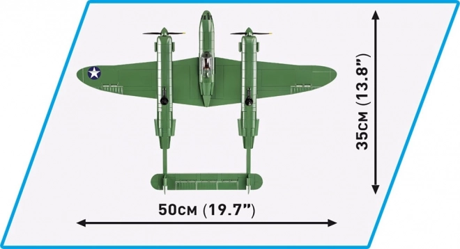 Cobi II WW Lockheed P-38H Lightning Model