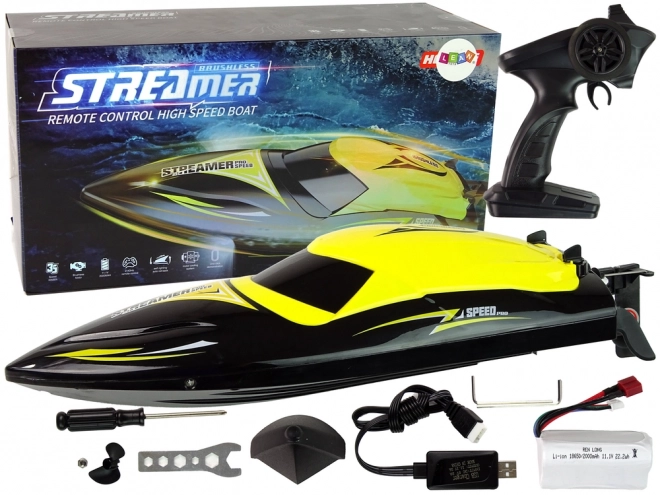 Remote Control Speedboat Yellow