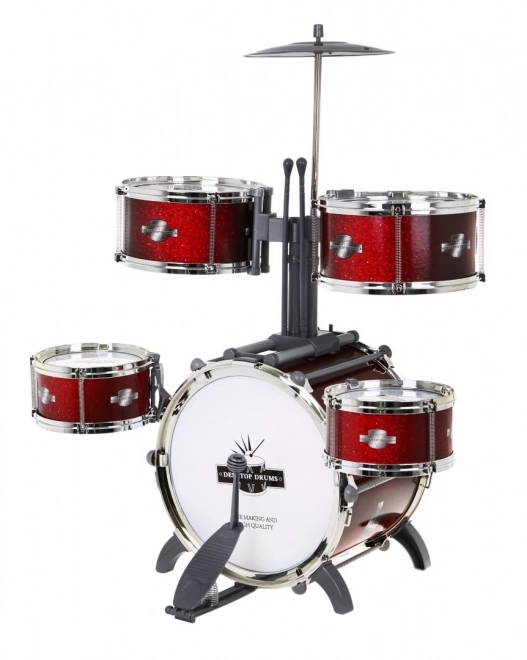 Children's Drum Set with Stool and Cymbals