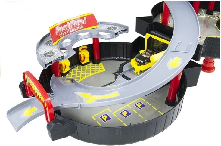 Set prêt à jouer avec petites voitures et hélicoptère