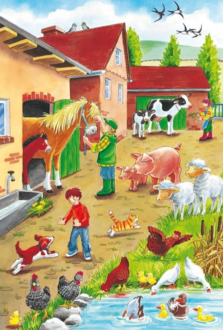 Schmidt Puzzle On The Farm 3x24 Pieces