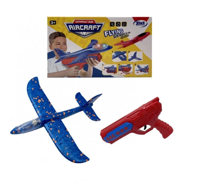 Foam Launcher Airplane with Light