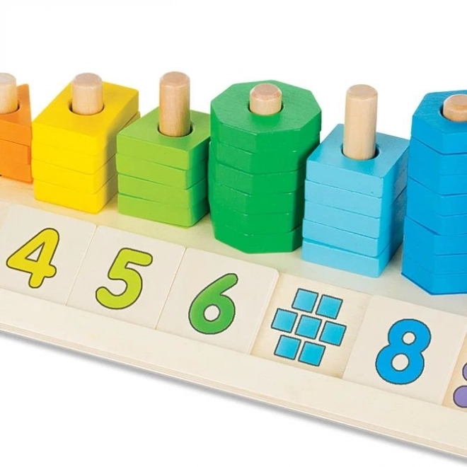 Gioco di apprendimento numeri, forme e colori