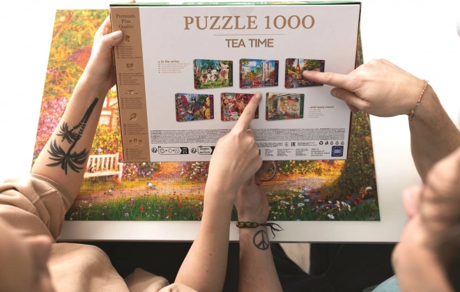 Puzzle 1000 Pezzi Premium Plus Quality Campagna Idilliaca: Uccelli Canterini