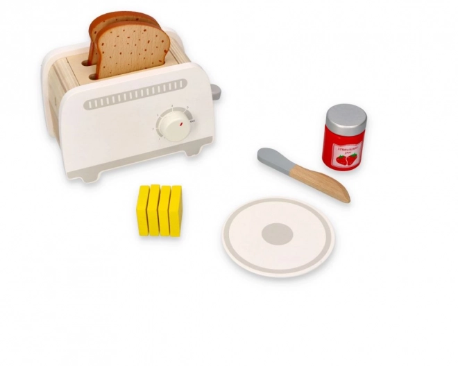 Wooden Gray Toy Toaster