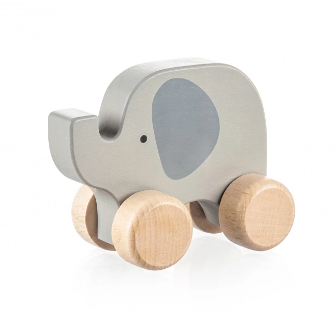 Wooden Rolling Elephant Toy