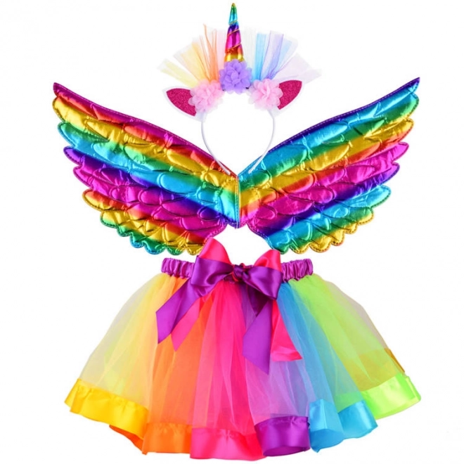 Unicorn Costume with Skirt and Wings for Carnival