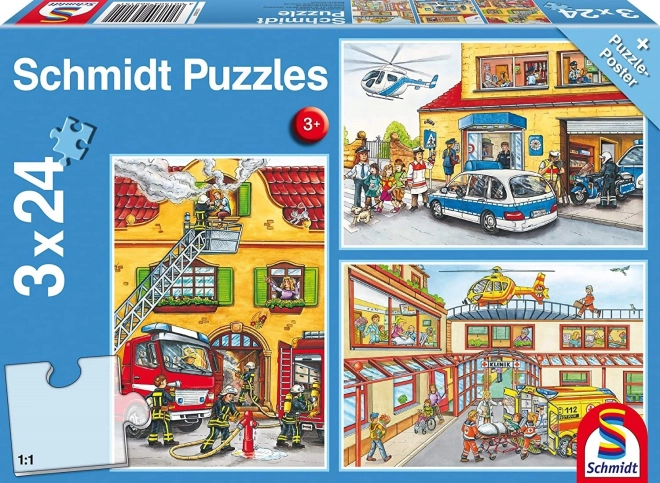 Schmidt Puzzle Emergency Services Set