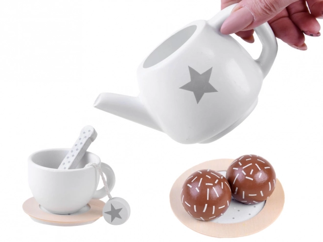 Charming Wooden Tea Set for Children