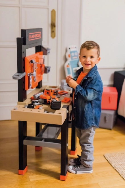 Realistic Smoby Black & Decker Workbench with Accessories