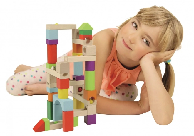 Wooden Marble Run