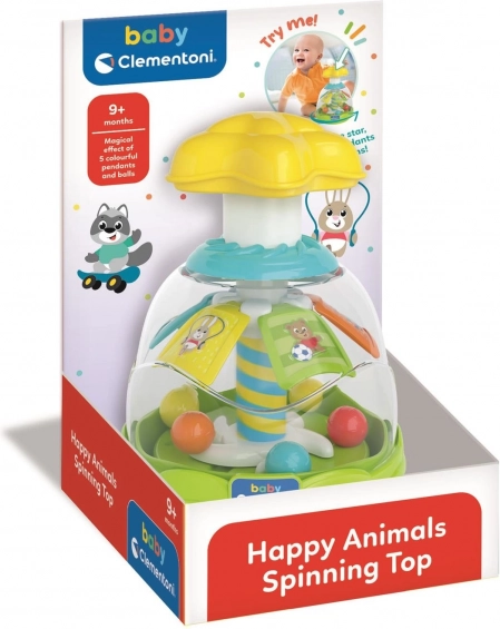 Colorful Spinning Top Animals