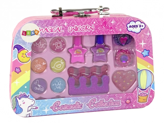 Makeup and Nail Set in Pink Case