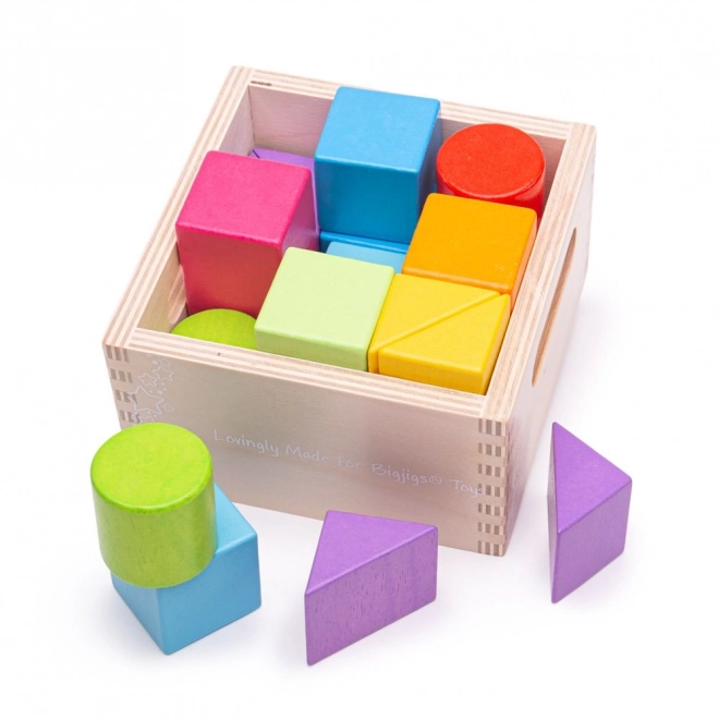 Bigjigs Baby First Wooden Block Set