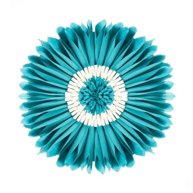 Round Pillowcase Chrysanthemum Blue