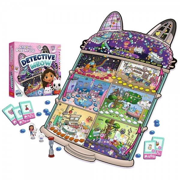 Detektiv Meow Gabby´s Dollhouse společenská hra