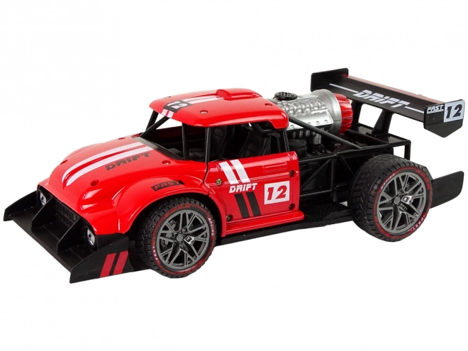 Remote Control Sports Car with Steam Effect - Red