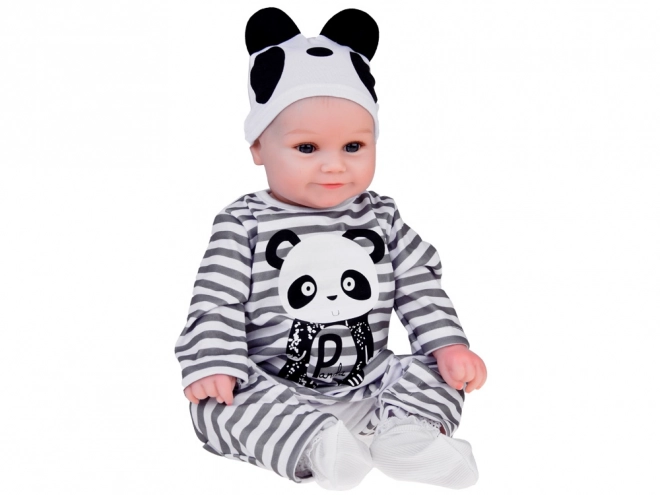 Charming Boy Doll in Panda Outfit