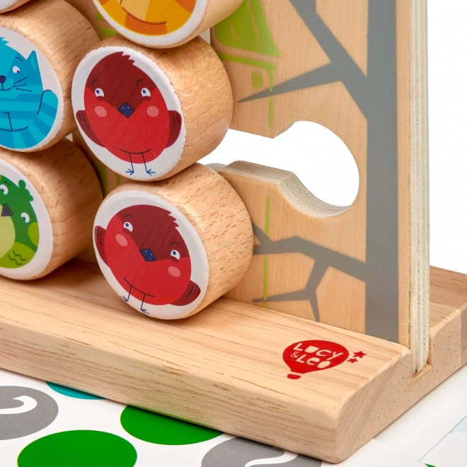 Wooden Motor Skills Game - Birds and Cats