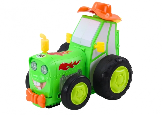 Remote Control Jumping Tractor - Green