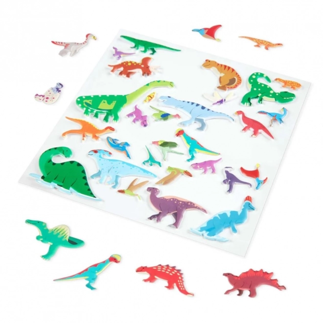 Reusable Raised Dinosaur Stickers