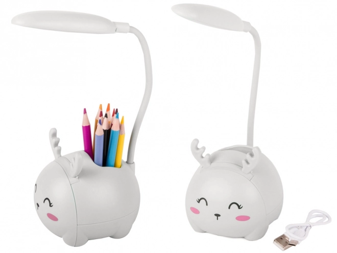 Children's LED Night Light with USB Organizer and Phone Stand