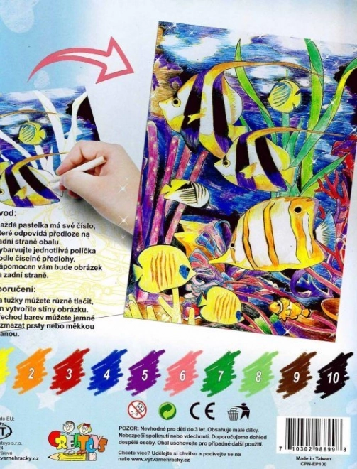 Artlover Coloring Pencils by Numbers Fish