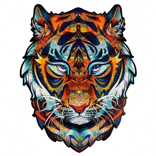 Wooden Colorful Puzzle - Mighty Tiger