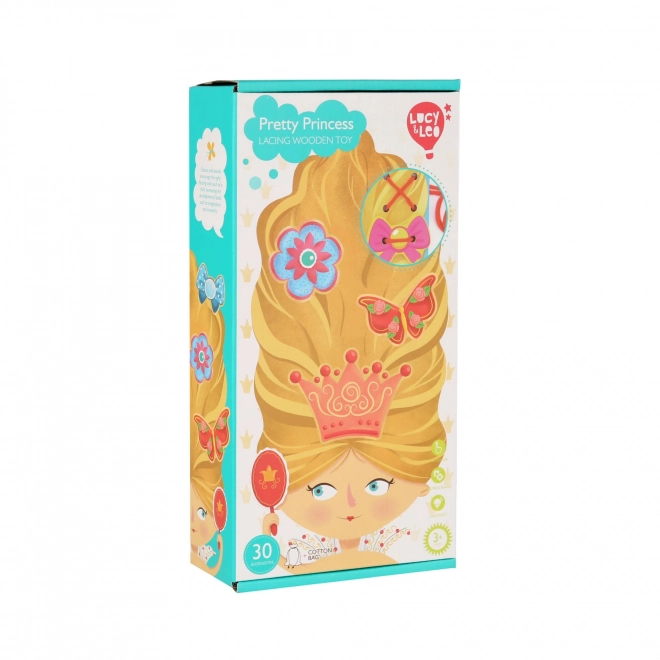 Lucy & Leo Princess Wooden Lacing Set