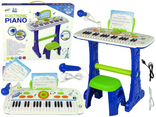 Electric Piano Keyboard for Kids Blue Notes