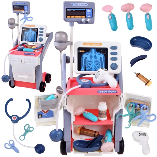 Medical Trolley Set for Little Doctors