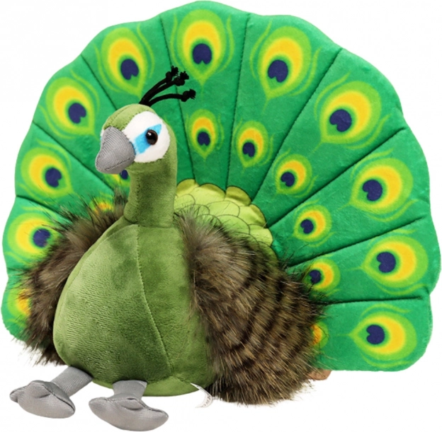 Plüssjáték Elegáns Zöld Páva 30 cm